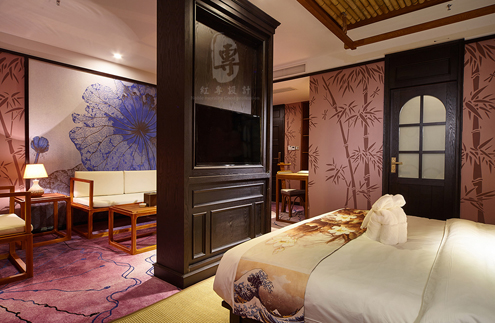 星宇·蜀居精品亚洲水蜜桃开业大吉--红专酒店设计公司